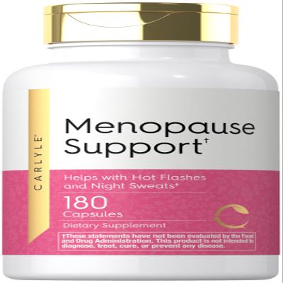 Carlyle Menopause Supplement for Women | 180 Capsules | Helps with Hot Flashes and Night Sweats | Non-GMO, Gluten Free Menopause Support