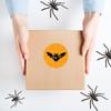 Andaz Press Halloween Thank You Stickers 2 Inch Round 40 Bulk Pack Bat Happy Halloween Stickers Labels for Kids Treat Bags Goodie Bags Toddler Treats Halloween Party Favors Envelopes view 2
