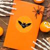 Andaz Press Halloween Thank You Stickers 2 Inch Round 40 Bulk Pack Bat Happy Halloween Stickers Labels for Kids Treat Bags Goodie Bags Toddler Treats Halloween Party Favors Envelopes view 3