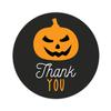 Andaz Press Halloween Thank You Stickers 2 Inch Round 40 Bulk Pack Spooky Pumpkin Happy Halloween Stickers Labels for Kids Treat Bags Goodie Bags Toddler Treats Halloween Party Favors Envelopes view 1