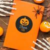 Andaz Press Halloween Thank You Stickers 2 Inch Round 40 Bulk Pack Spooky Pumpkin Happy Halloween Stickers Labels for Kids Treat Bags Goodie Bags Toddler Treats Halloween Party Favors Envelopes view 3