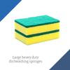 HOMESmith - Large Heavy Duty Scrub Sponge - Dual Sided Dish Washing & Cleaning Scourer - Absorbent, Non-Scratch, Reusable - Pack of 6 view 2