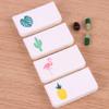 4 Pcs Square Daily Pill Organizer, 3 Compartments Portable Pill Case Travel Pill Organizer, 4 Cute Patterns Pill Box for Purse Pocket to Hold Vitamins, Cod Liver Oil, Supplements and Medication view 2