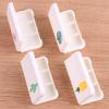 4 Pcs Square Daily Pill Organizer, 3 Compartments Portable Pill Case Travel Pill Organizer, 4 Cute Patterns Pill Box for Purse Pocket to Hold Vitamins, Cod Liver Oil, Supplements and Medication view 3