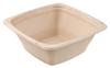 24 oz Eco Friendly Bowls Disposable Compostable Container - Square Bowl Tree Free Sugarcane Bagasse Meal Prep Bento Boxes Take Out Catering Microwavable Deep Container by EcoQuality (600) view 1