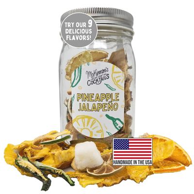 McKinnons Dry Craft Cocktails Dehydrated Fruits and Herbs, DIY Mixology, Infusion Kit, Mason Jar Serves 8  16 Drinks (Pineapple Jalapeno, 1 Jar)