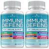 8 in 1 Immune Defense Support, Immunity Vitamins Supplement Booster Zinc 50mg, Vitamin C Elderberry VIT D3 5000 IU, Turmeric Curcumin & Ginger, Echinacea - Allergy Relief for Kids Adults (2 Pack) view 1