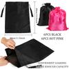 12 Pcs Silk Satin Wig Bags Hair Storage Bag With Drawstring Tassel for Packaging Wigs-Bundles-Hair Extensions and Hair Tools Multipurpose Large Bags view 2