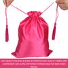 12 Pcs Silk Satin Wig Bags Hair Storage Bag With Drawstring Tassel for Packaging Wigs-Bundles-Hair Extensions and Hair Tools Multipurpose Large Bags view 4