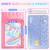 100 Pack Holographic Mylar Bags, Small Packaging Bags with Clear Window, Resealable Bag for Small Business, Candy Jewelry Sample Packaging (Pink, 2.4 x 3.9 Inch) view 2