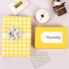 WRAPAHOLIC 30 Inch Reversible Wrapping Paper Roll - Jumbo Roll Yellow and White Plaid Design for Birthday, Holiday, Wedding, Baby Shower and More Occasions - 30 Inch x 33 Feet view 4