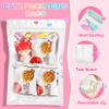 100 Pieces Smell Proof Mylar Bags, Holographic Packaging Bags, Resealable Odor Foil Pouch Zipper Bag with Clear Window for Food Storage and Lipgloss, Jewelry Lash (White, 6.3 x 9.4 Inch) view 3