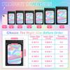 100 Pack Holographic Bags, Smell Proof Packaging Bags, Clear Window Resealable Odor Foil Pouch Mylar Bag for Food Storage and Lipgloss, Jewelry Lash(Black, 6.3 x 9.4 Inch) view 2