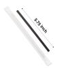 [400 Pack] Chunspak 5.75 inch Disposable Black Paper Cocktail Straws, Paper Bar Stirrers - Individually Wrapped view 3