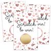 Blank Gift Certificate Scratch Off Cards, Scratch to Win Cards for Wedding, Bridal, Baby Shower Favors Games, Birthday, Small Business, Coupon Cards. view 1