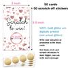 Blank Gift Certificate Scratch Off Cards, Scratch to Win Cards for Wedding, Bridal, Baby Shower Favors Games, Birthday, Small Business, Coupon Cards. view 3