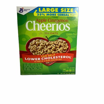 Apple Cinnamon cheerios 12.4 box X 6 pack