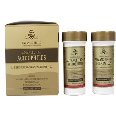 Solgar - Advanced 40+ Acidophilus 1.5 Billion CFU - 120 Vegetable Capsule(s)