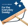 24" Blue Everyday Sweep Indoor/Outdoor Push Broom with 60" Handle. Ideal for Garages & Shops. Durable American Made Steel Brackets-All Stainless Steel Hardware. No Plastic. 100% USA Made view 2