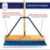 24" Blue Everyday Sweep Indoor/Outdoor Push Broom with 60" Handle. Ideal for Garages & Shops. Durable American Made Steel Brackets-All Stainless Steel Hardware. No Plastic. 100% USA Made view 4