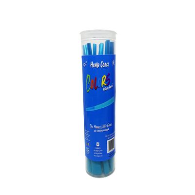 Colors- Mix Color Cones- 24 Pack (Black, Blue, Purple, Red, Green, Yellow) (Blue)