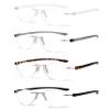 Eyekepper 4-pack Rimless Reading Glasses Women Men Half Moon Readers +0.50 view 1