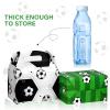 Outus 16 Pack Soccer Treat Boxes Soccer Candy Bags Birthday Party Favor Bags Goodie Paper Gift Cookie Boxes with Handle, 6 x 6 x 3.5 Inch view 3