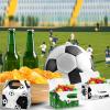 Outus 16 Pack Soccer Treat Boxes Soccer Candy Bags Birthday Party Favor Bags Goodie Paper Gift Cookie Boxes with Handle, 6 x 6 x 3.5 Inch view 4