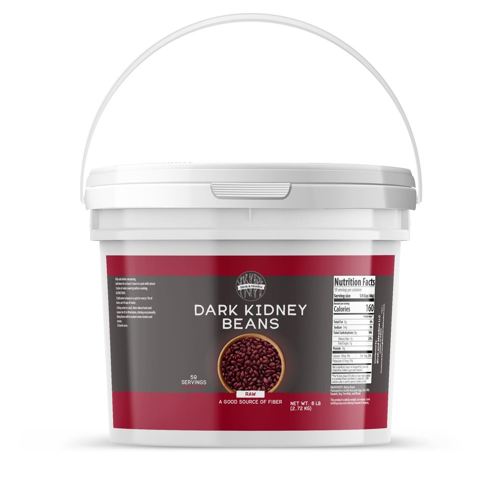 Birch & Meadow 1 Gallon of Dark Kidney Beans, Soups, Stews, Salads