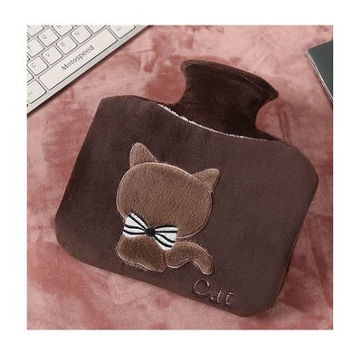 1.5L Water Injection hot Water Bottle,Used to Relieve Pain,Back,Neck and Shoulders and a hot Water Bottle for Warm and Comfortable Nights. (Color : Gray, Size : Bear)