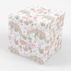 Stesha Party Pastel Rainbow Unicorn Pig Birthday Gift Wrap Paper - 30 x 20 Inch (3 Sheets) view 1