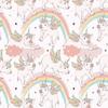 Stesha Party Pastel Rainbow Unicorn Pig Birthday Gift Wrap Paper - 30 x 20 Inch (3 Sheets) view 2