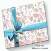 Stesha Party Pastel Rainbow Unicorn Pig Birthday Gift Wrap Paper - 30 x 20 Inch (3 Sheets) view 3