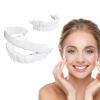 2 Pairs Veneers Snap in Teeth Teeth Comfort Fit Whitening Veneer Snap on Dentures with Woman & Man Party in Smile Beautiful Snapping instants view 1