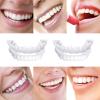 2 Pairs Veneers Snap in Teeth Teeth Comfort Fit Whitening Veneer Snap on Dentures with Woman & Man Party in Smile Beautiful Snapping instants view 2