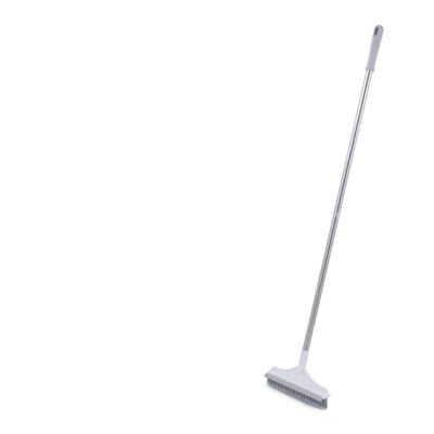 2 in 1 Floor Brush Scrub Brush Floor Crevice Cleaning Brush 120Rotating Removable Brush Head for Cleaning Bathtub Shower Bathroom (Color : White)