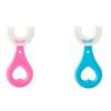 ZPC 2 Pieces of Children's toothbrushes Full Round Children's U-Shaped Toothbrush 360 Oral Cleaning Design for Toddlers and Children Soft Manual Training Toothbrush for 2-6 Years Old Children view 1