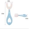 ZPC 2 Pieces of Children's toothbrushes Full Round Children's U-Shaped Toothbrush 360 Oral Cleaning Design for Toddlers and Children Soft Manual Training Toothbrush for 2-6 Years Old Children view 4
