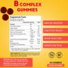 ALFA VITAMINS Vitamin B Complex Gummies with Vitamin B12, B7 as Biotin, B6, B3 as Niacin, B5, B6, B8, B9 as Folate for Stress, Energy, Nerve Function and Healthy Immune System - 60 Gummies view 4