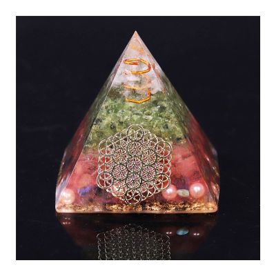 TYQXSH Energy Generator Orgonite Pyramid Decoration Gift Chakra Reiki Meditation (Size : 7CM)