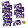 Zuvo 12Pcs Cadbury Giant Buttons Chocolate Box, Full Size 40g Bags of Delicious Cadbury Chocolate in A Unique Gift Box and A Free UK Chocolate view 1