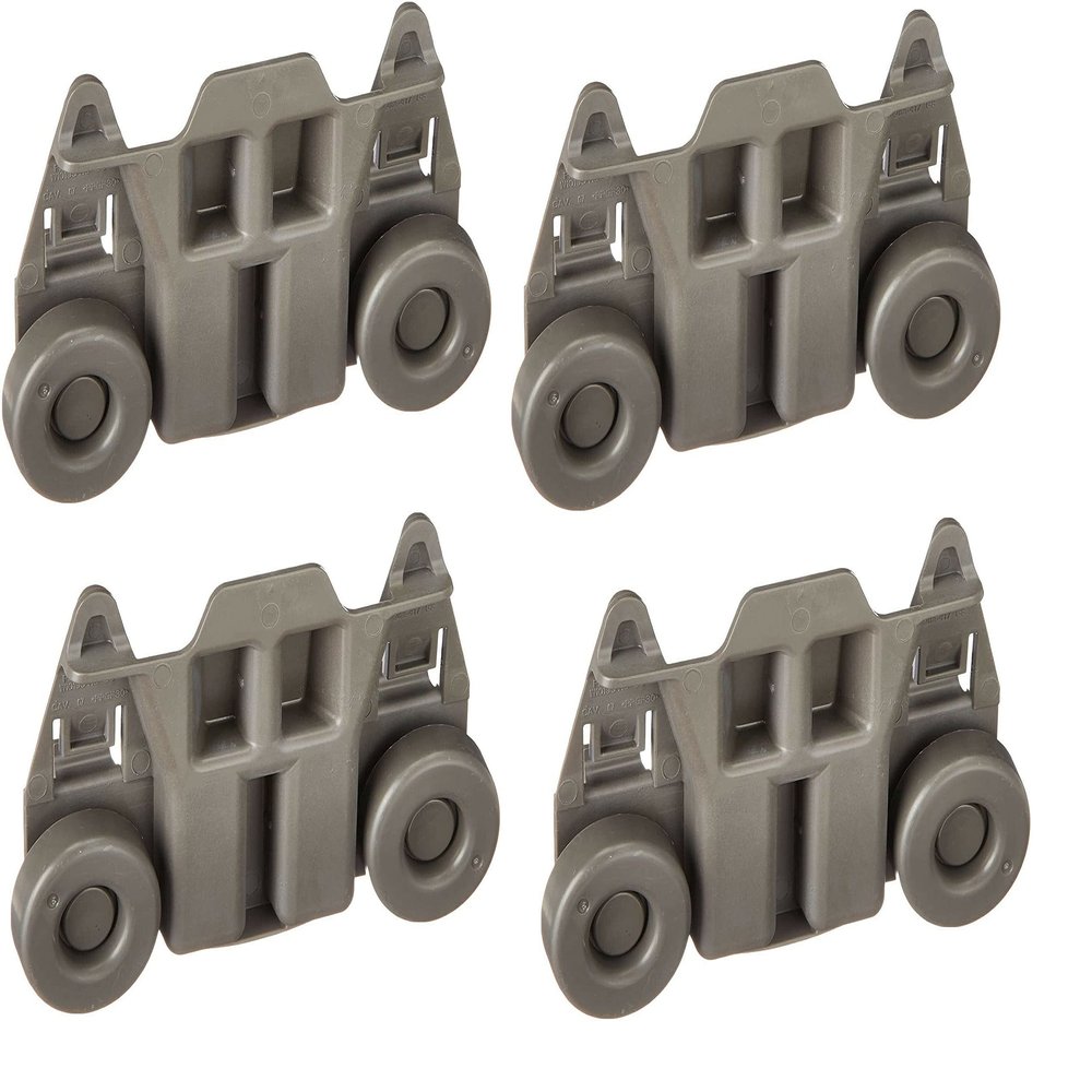 4 Dishwasher Wheels Lower Dish Rack Roller Wheel Replaces For KitchenAid KUDE48FXSS6 KUDE48FXSS5 KUDE48FXSP6 KUDE48FXSS0 KUDE48FXSS1 KUDE48FXSS2 KUDE48FXSS3 KUDE48FXSS4 KUDE48FXWH0 KUDE48FXWH1