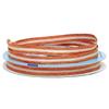 3/8" X 25 Yards Narrow Center Stripe Natural Ribbon - Natural, Orange - Roll 1 view 1