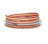 3/8" X 25 Yards Narrow Center Stripe Natural Ribbon - Natural, Orange - Roll 1 view 2