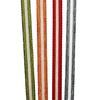 3/8" X 25 Yards Narrow Center Stripe Natural Ribbon - Natural, Orange - Roll 1 view 3