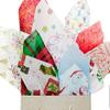 240ea - 20 X 30 Snowy Trees Premium Tissue Paper Christmas view 2