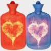 2 Pack Premium Simple Rubber 2L Hot Water BagReusable Hot Compress and Heat TherapyNatural Rubber -BPA Free-Durable Hot Water Bag (Color : Blue+red) view 1