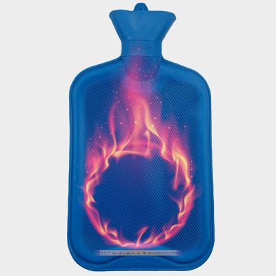 Hot Water Bottle with a Leakproof Secure Lid Great for Pain ReliefDurable Hot Water Bag for Hot Compress and Heat Therapy (Color : Blue, Size : Large)