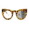 Bifocal Transition Photochromic Bifocal Reading Glasses women Oversized cat eye Frame Readers Sunglasses 0~+400 (flower, 300 magnification) view 1