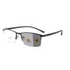 Transition Photochromic Bifocal Reading Glasses Men Safety Business Square Sunglasses Readers Fashion Anti UV Ray Eyestrain (black, 325 magnification) view 1